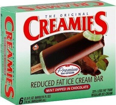 Mint Dipped In Chocolate Premium Reduced Fat Ice Cream Bar, Mint Dipped In Chocolate