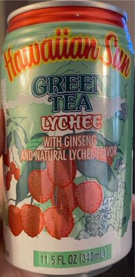 Hawaiian Sun, Green Tea, Lychee With Ginseng, Lychee With Ginseng