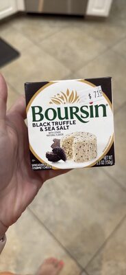 Black Truffle & Sea Salt Gournay Cheese, Black Truffle; Sea Salt