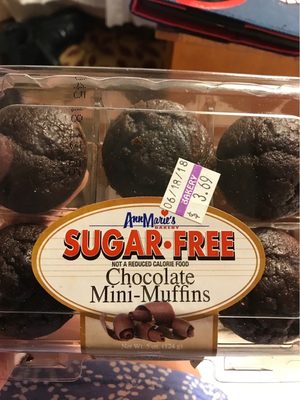Chocolate Sugar-Free Mini-Muffins, Chocolate