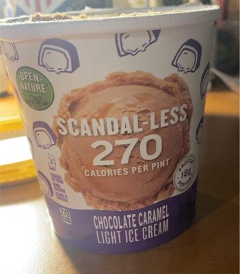 Chocolate Caramel Scandal-Less Light Ice Cream, Chocolate Caramel