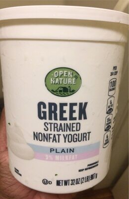 Plain Greek Strained Nonfat Yogurt, Plain