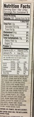Organic Chewy Granola Bars, Peanut Butter Chocolate Chip