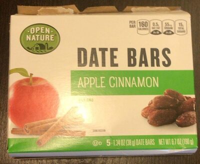 Apple Cinnamon Date Bars, Apple Cinnamon