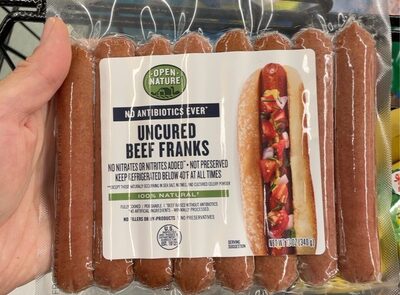 Uncured Beef Franks, Uncured Beef