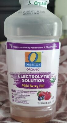 Wild Berry Organic Electrolyte Solution, Wild Berry Naturally Flavored