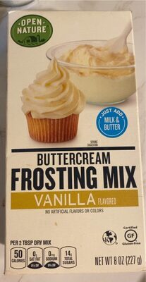 Vanilla Flavored Buttercream Frosting Mix, Vanilla