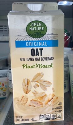 Original Plant Based Oat Non-Dairy Oat Beverage, Original