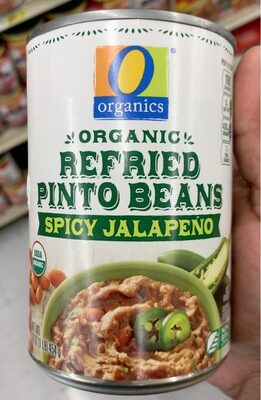 Spicy Jalapeno Organic Refried Pinto Beans, Spicy Jalapeno