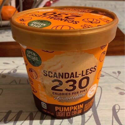 Pumpkin Scandal-Less Light Ice Cream, Pumpkin