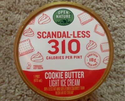Cookie Butter Scandal-Less Light Ice Cream, Cookie Butter