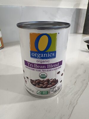 Tri-Bean Organic Dark Red Kidney Beans, Pinto Beans & Black Beans Blend, Tri-Bean