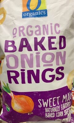 Sweet Maui Organic Baked Onion Rings Corn Snacks, Sweet Maui