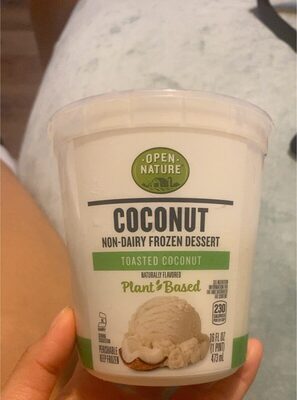 Toasted Coconut Flavored Plant Based Coconut Non-Dairy Frozen Dessert, Toasted Coconut