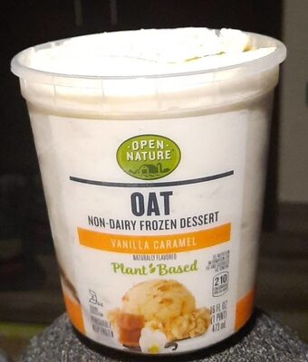 Vanilla Caramel Flavored Oat Non-Dairy Frozen Dessert, Vanilla Caramel