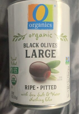 Ripe Pitted Large Black Olives