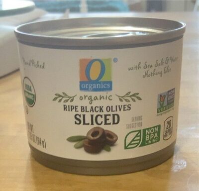 Sliced Ripe Black Olives