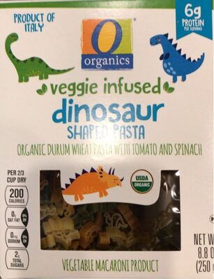 Dinosaur Shaped Pasta Vegetable Macaroni Product