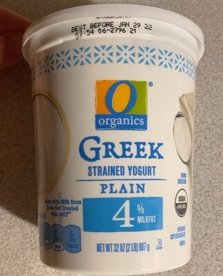 Plain Greek Strained Yogurt, Plain