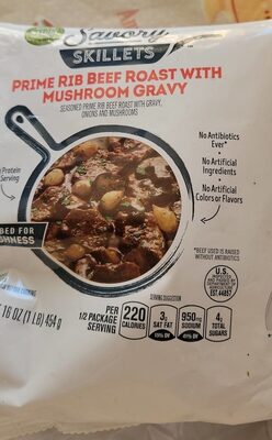 Prime Rib Beef Roast With Mushroom Gravy Seasoned Prime Rib Beef Roast With Gravy, Onions And Mushrooms, Prime Rib Beef Roast With Mushroom Gravy