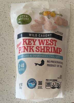Wild Caught Peeled & Deveined, Tail Off Raw Key West Pink Shrimp