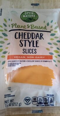 Cheddar Plant Based Non-Dairy Slices Cheese Alternative, Cheddar