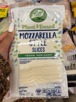 Mozzarella Plant Based Non-Dairy Slices Cheese Alternative, Mozzarella