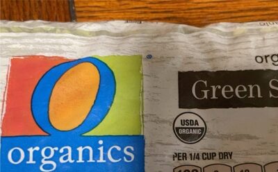 Green Organic Split Peas, Green