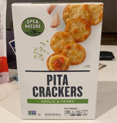 Garlic & Herbs Pita Crackers, Garlic & Herbs
