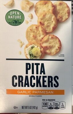 Garlic Parmesan Pita Crackers, Garlic Parmesan