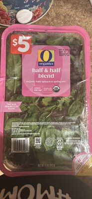 Half & Half Blend Baby Spinach & Spring Mix, Half & Half Blend