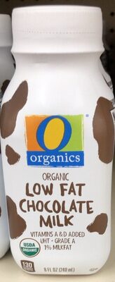 Chocolate Organic Low Fat Milk, Chocolate