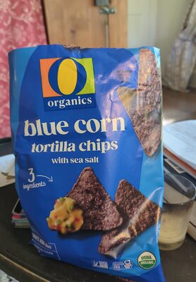 Blue Corn Tortilla Chips With Sea Salt, Blue Corn With Sea Salt