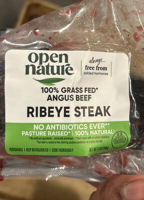 100% Grass Fed Angus Beef Ribeye Steak