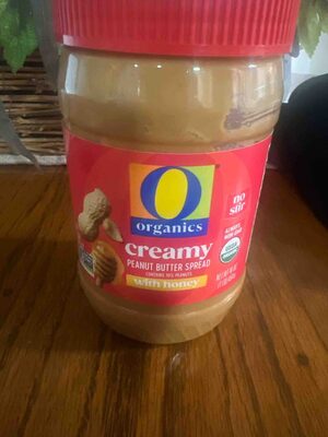Creamy Peanut Butter Spread With Honey, Creamy With Honey