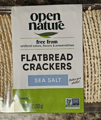 Sea Salt Flatbread Crackers, Sea Salt