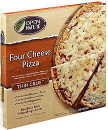Four Cheese Rich Tomato Sauce Topped With A Blend Of Mozzarella, White Cheddar, Parmesan And Romano Thin Crust Pizza, Four Cheese