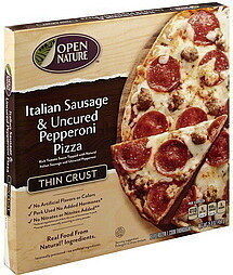 Italian Sausage & Uncured Pepperoni Thin Crust Pizza, Italian Sausage & Uncured Pepperoni