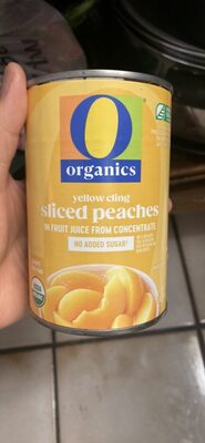 Organic Yellow Cling Sliced Peaches
