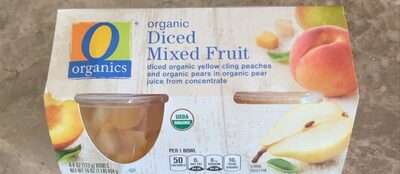 Mixed Fruit Diced Organic Peaches And Pears In Fruit Juice, Mixed Fruit In Fruit Juice