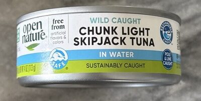 Chunk Light Skipjack Wild Caught Tuna In Water, Chunk Light Skipjack In Water