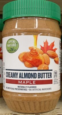 Maple Flavored Creamy Almond Butter, Maple