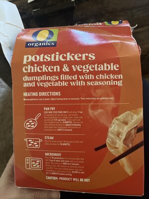 Chicken & Vegetable Organic Potstickers, Chicken & Vegetable
