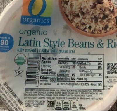 Organic Latin Style Beans & Rice
