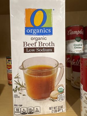 Organic Low Sodium Beef Broth, Beef