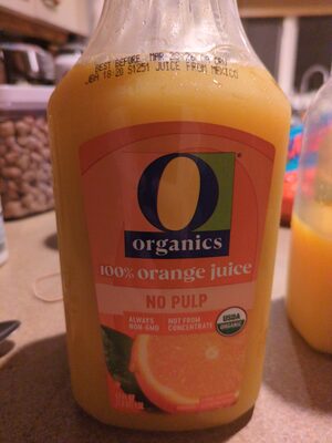 Organic No Pulp Orange Juice, Orange