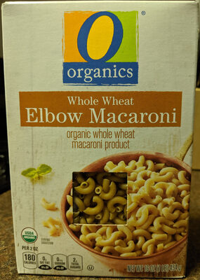 Organic Whole Wheat Macaroni Product, Elbow Macaroni