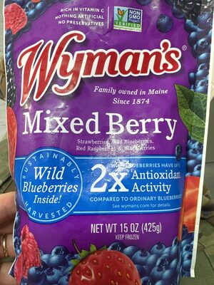 Mixed Berry Strawberries, Wild Blueberries, Red Raspberries & Blackberries, Mixed Berry