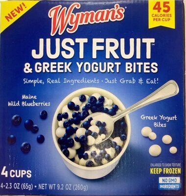 Maine Wild Blueberries Greek Yogurt Bites, Maine Wild Blueberries