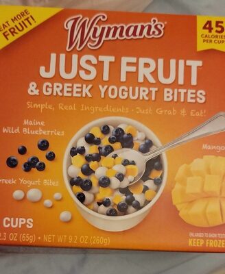 Maine Wild Blueberries, Mangos & Greek Yogurt Bites, Maine Wild Blueberries, Mangos & Greek Yogurt